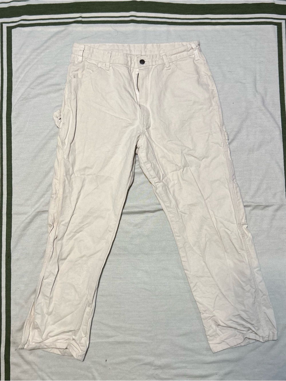 Dickies Women's Boyfriend Jeans in Off-White